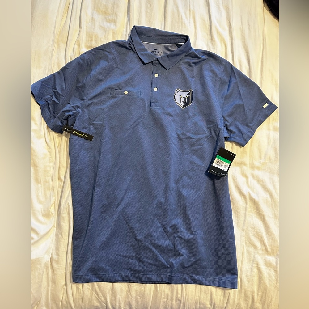 Nike men’s Memphis Grizzly dri fit  polo